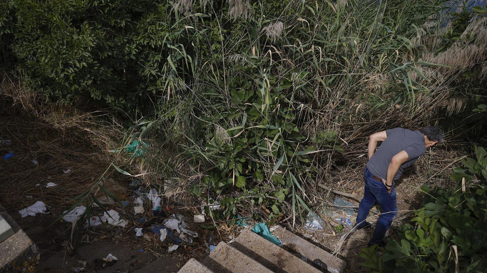 Lugar en el que se encontró el cuerpo de una mujer asesinada por su ex marido.