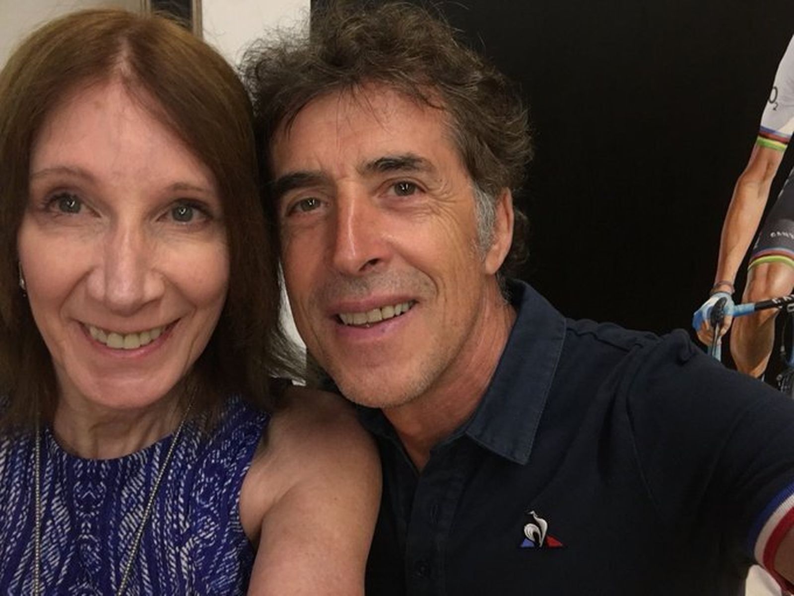 Philippa York con Pedro Delgado el pasado año