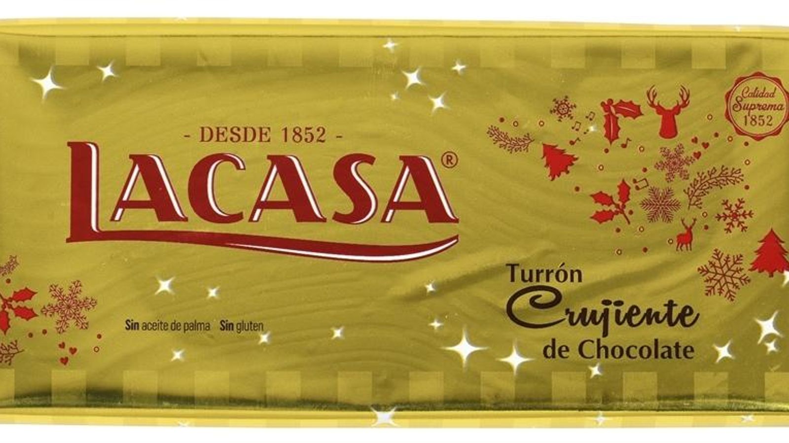 Turrón de chocolate crujiente Lacasa
