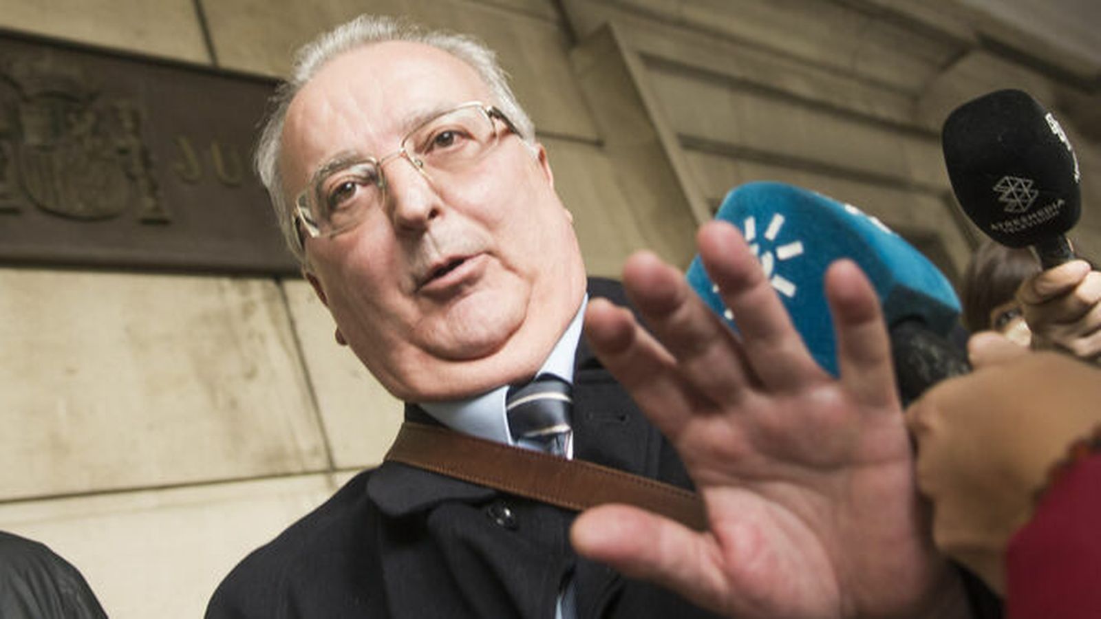 Antonio Fernández, tras salir de declarar en una de las causas de los ERE