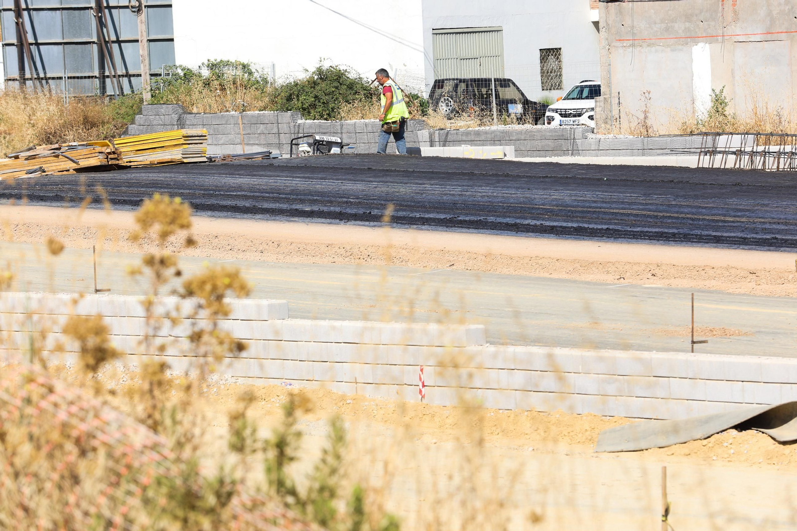 Fotos del estado de las obras del Acceso Sur a Algeciras en Los Pastores