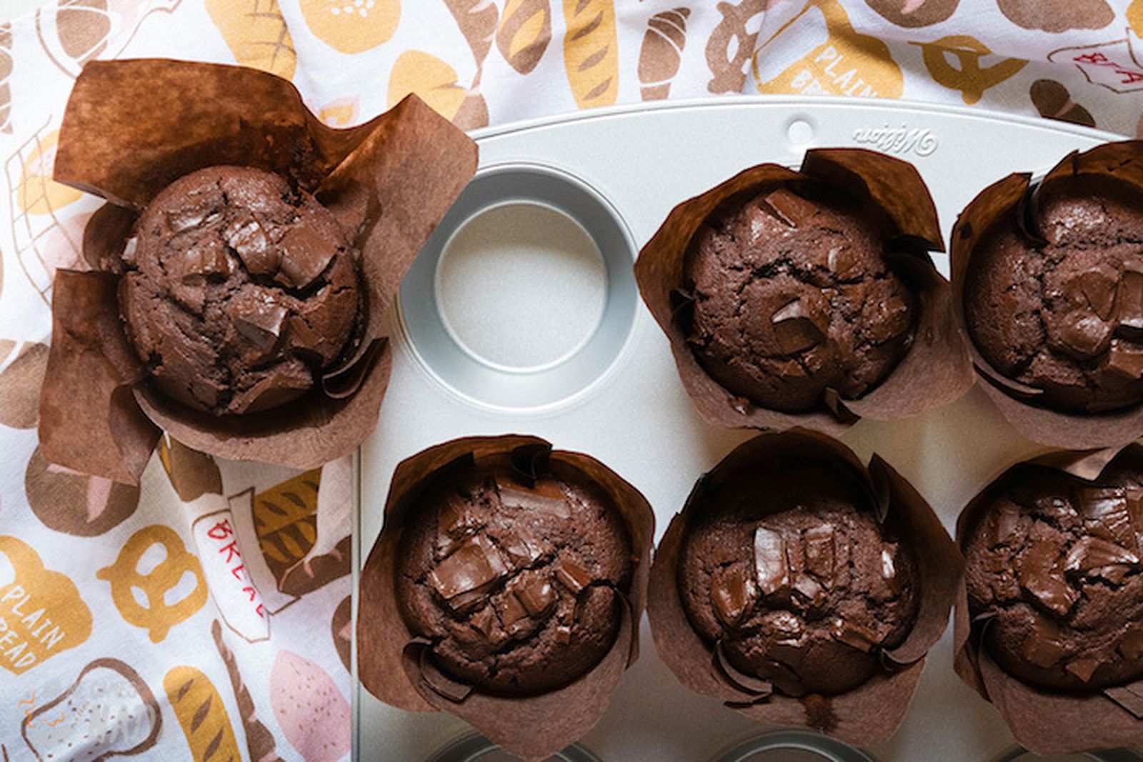 Receta de muffins de chocolate