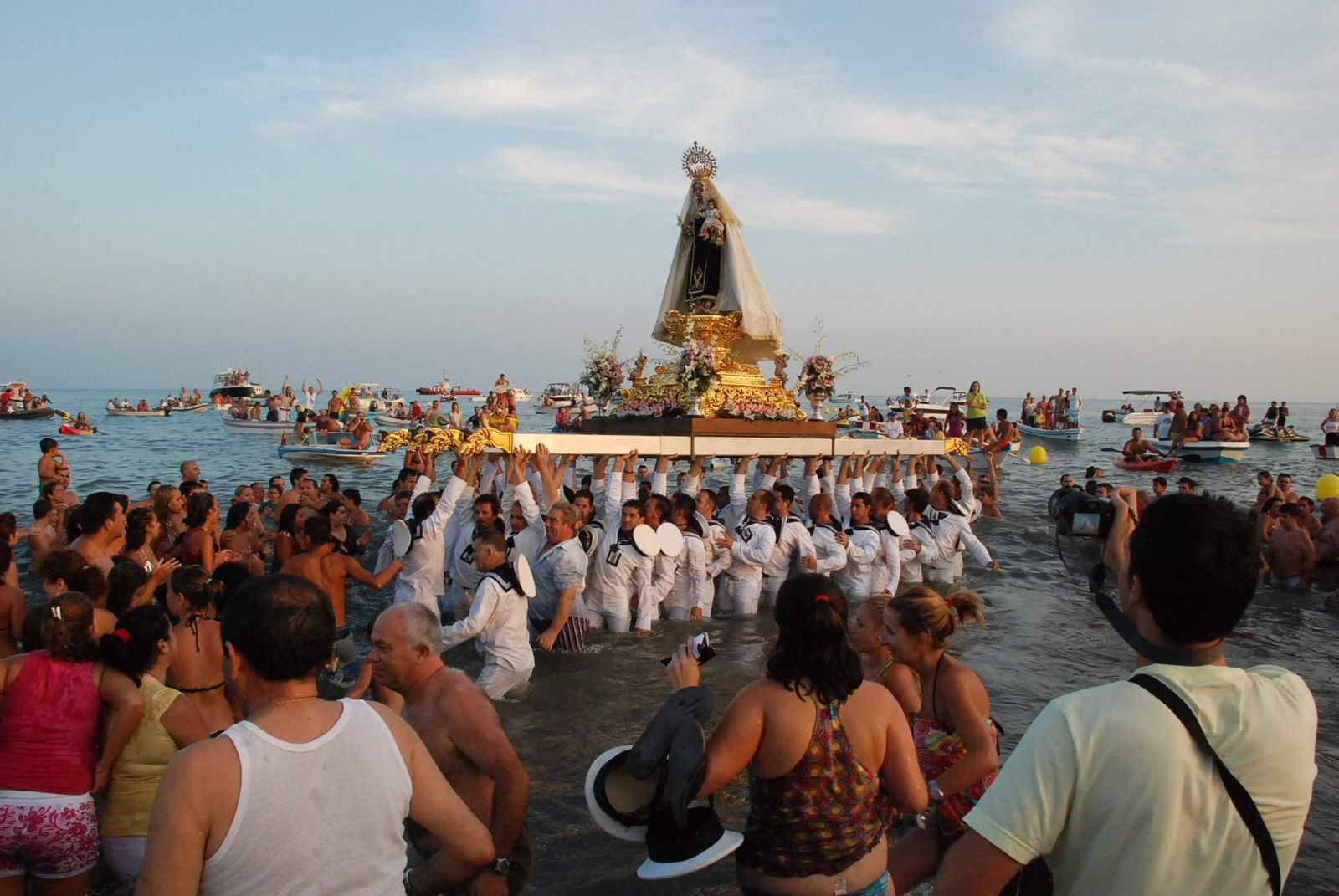Virgen del Carmen en el Rincón de la Victoria
