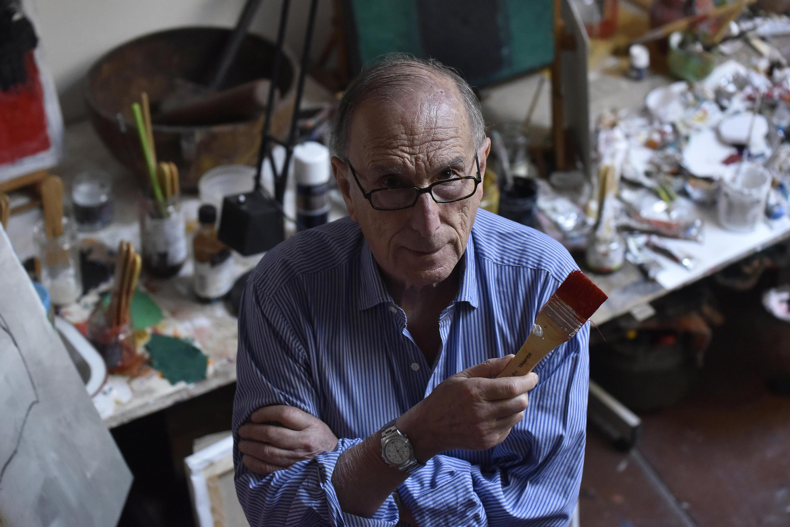 En el estudio de Manuel Salinas. In memoriam