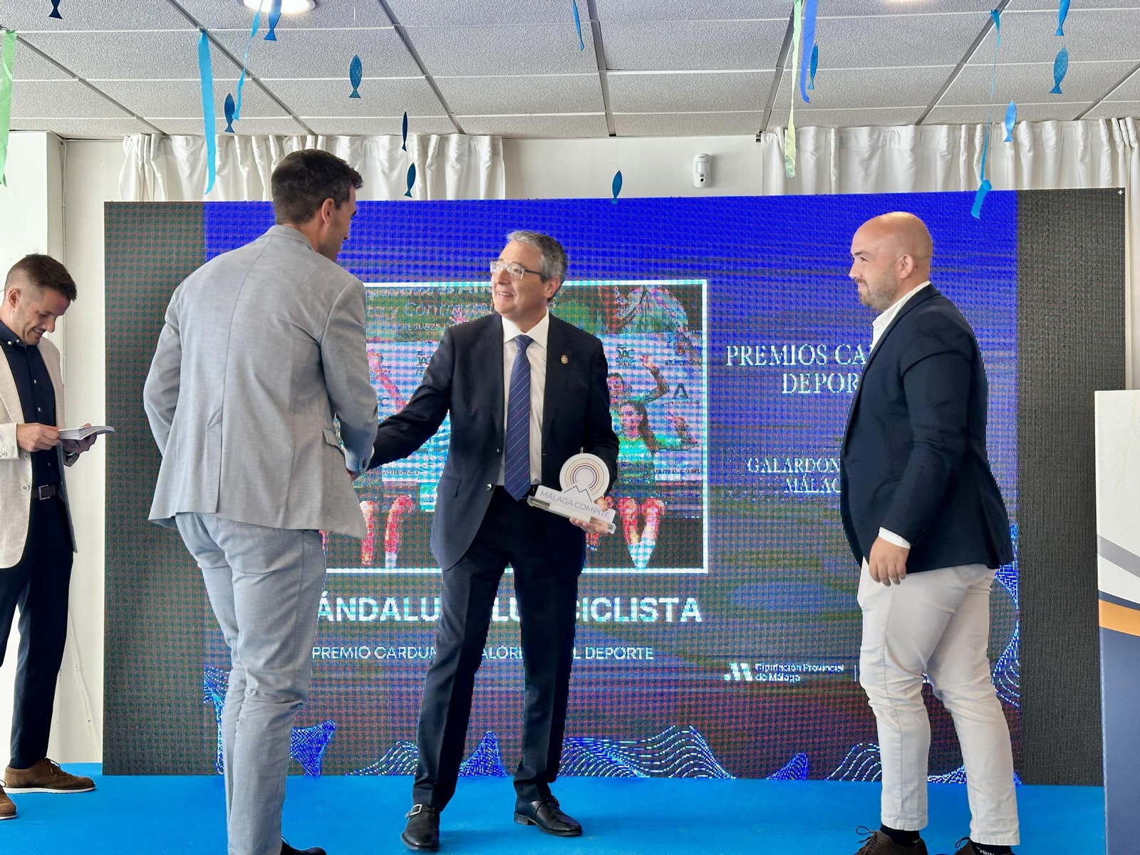 La Diputación reconoce a CAB Estepona, AMIVEL, Juventud Torremolinos CF, Ciclista Al-Ándalus y al Unicaja en la I edición de los Premios Cardumen Deportivo