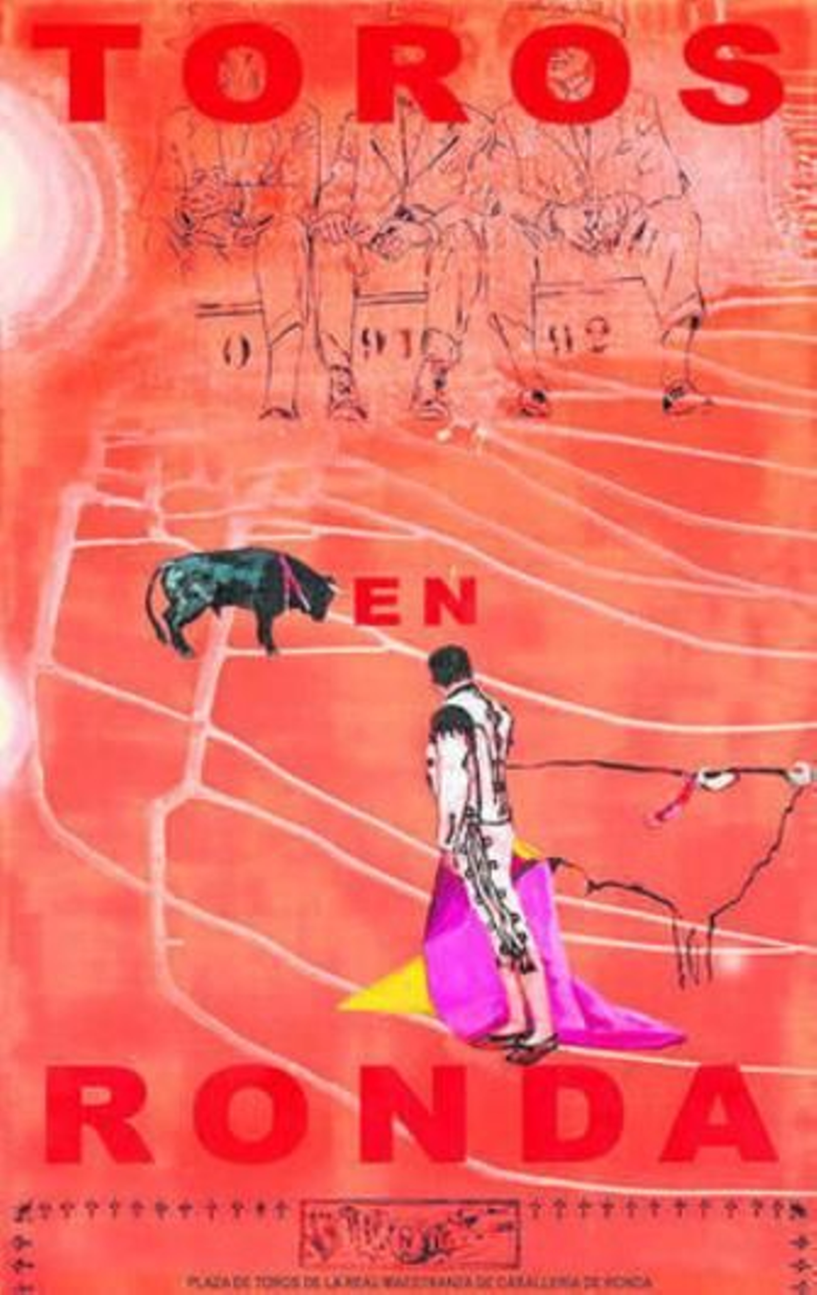 El pintor Curro González en su estudio del centro de Sevilla rodeado por sus últimas creaciones.