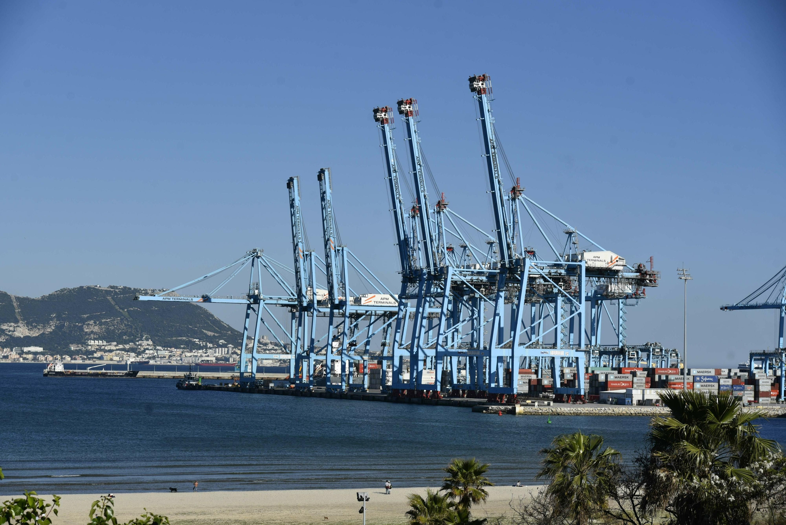 Grúas en el Puerto de Algeciras