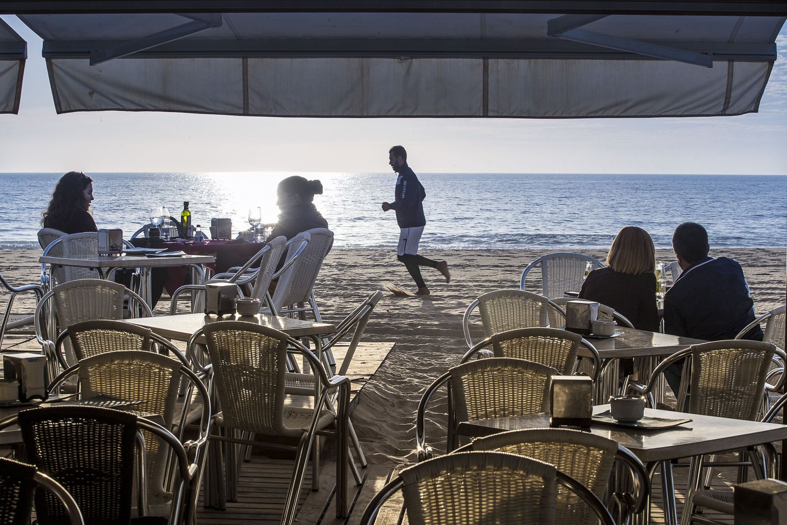 Uno de los chiringuitos ubicados en las playas de Cádiz.