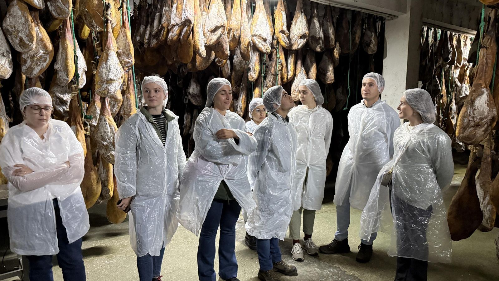 Visita a un secadero de jamones.