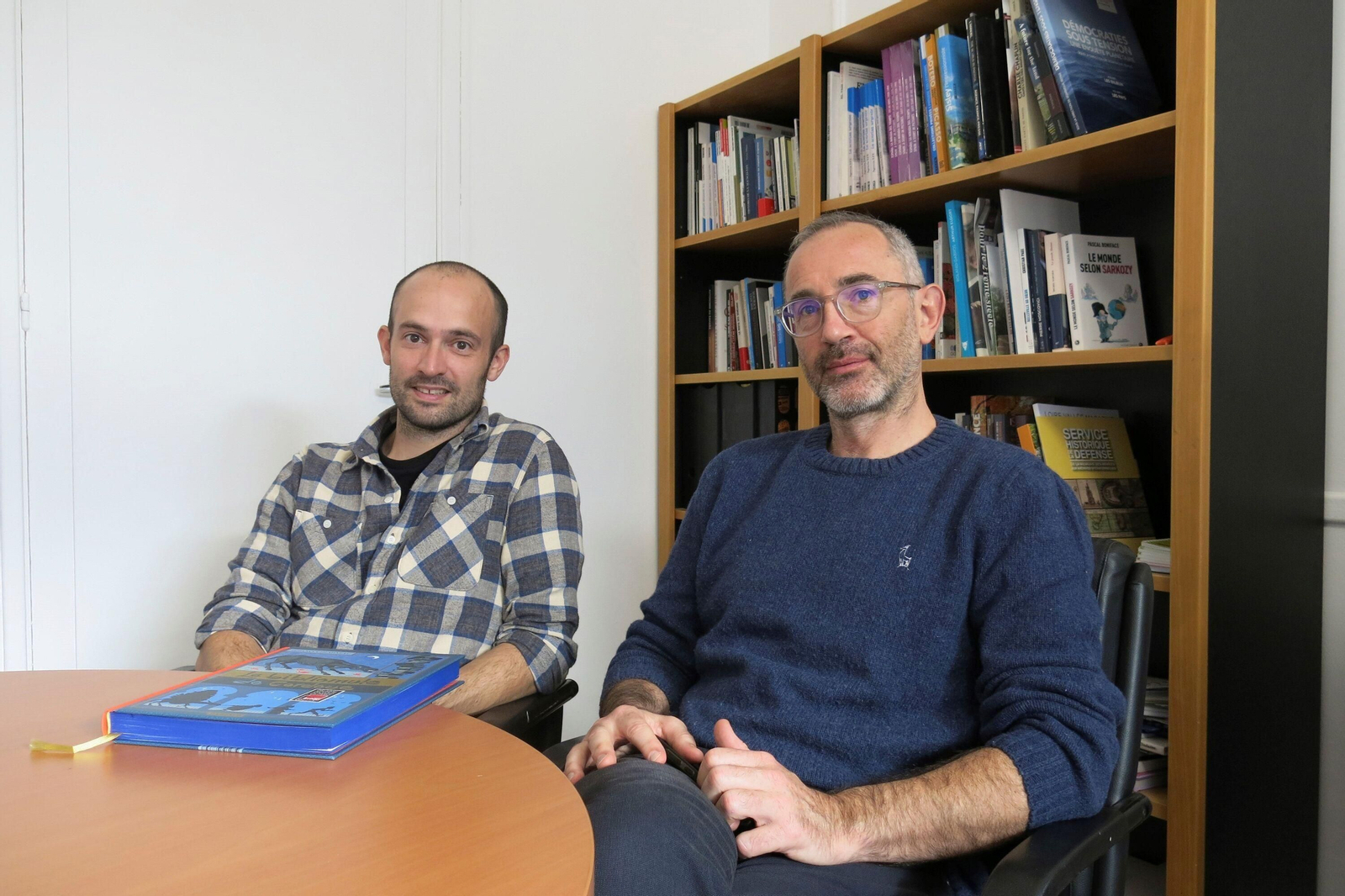 El escritor Wilfrid  Lupano y el dibujante Léonard Chemineau.