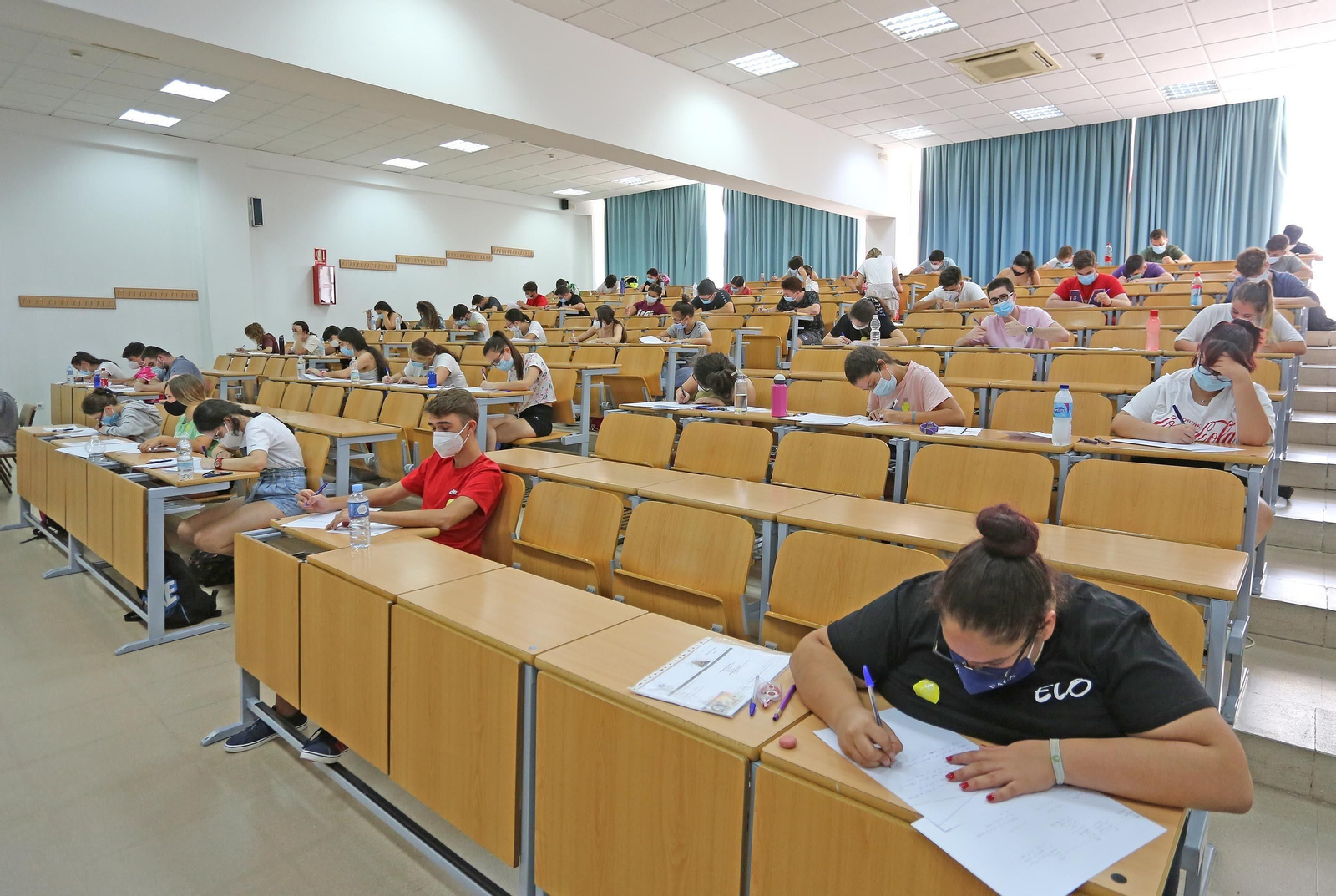 Pruebas de selectividad 2020 en el campus de Jerez