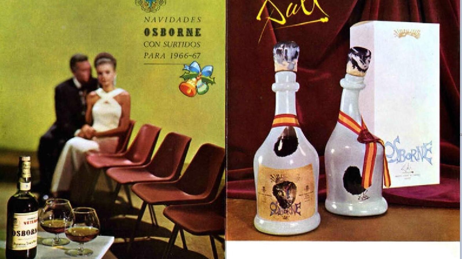 Publicidad navideña, años 60.