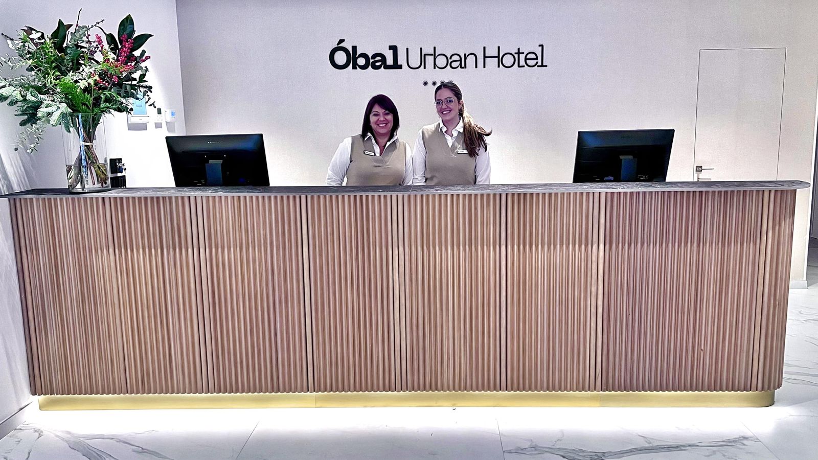 La recepción del hotel.