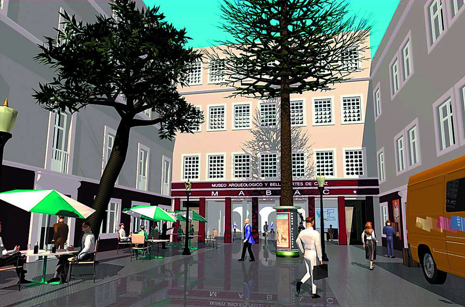 La prevista entrada al Museo por el Callejón del Tinte