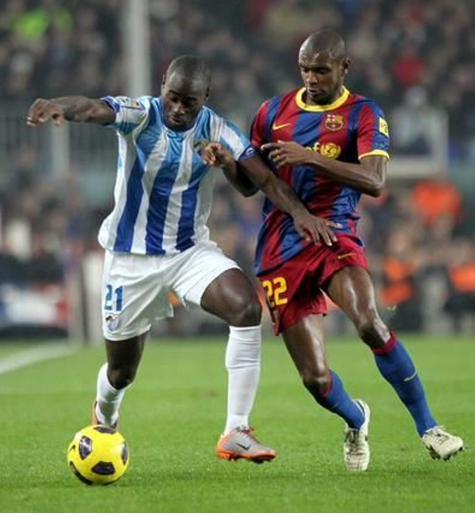 El Málaga se va goleado del Camp Nou ante una nueva exhibición del Barça (4-1). / EFE