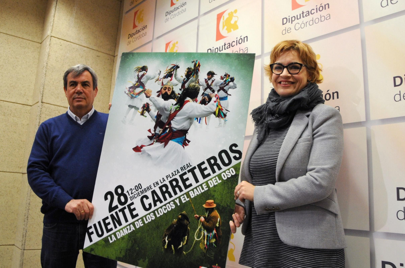 José Manuel Pedrosa y Marisa Ruz, en la Diputación de Córdoba.