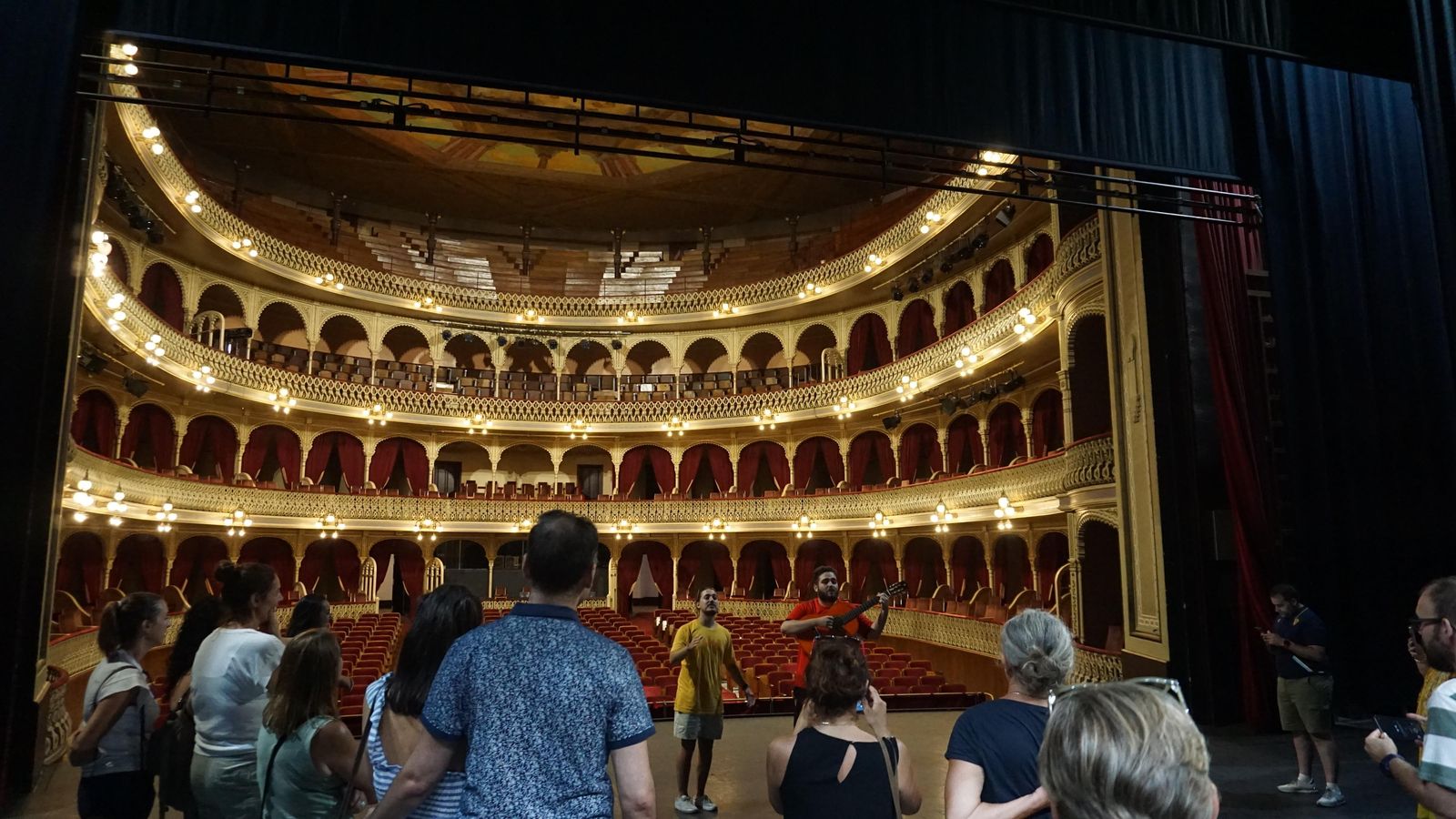 Uno de los momentos durante la visita guiada