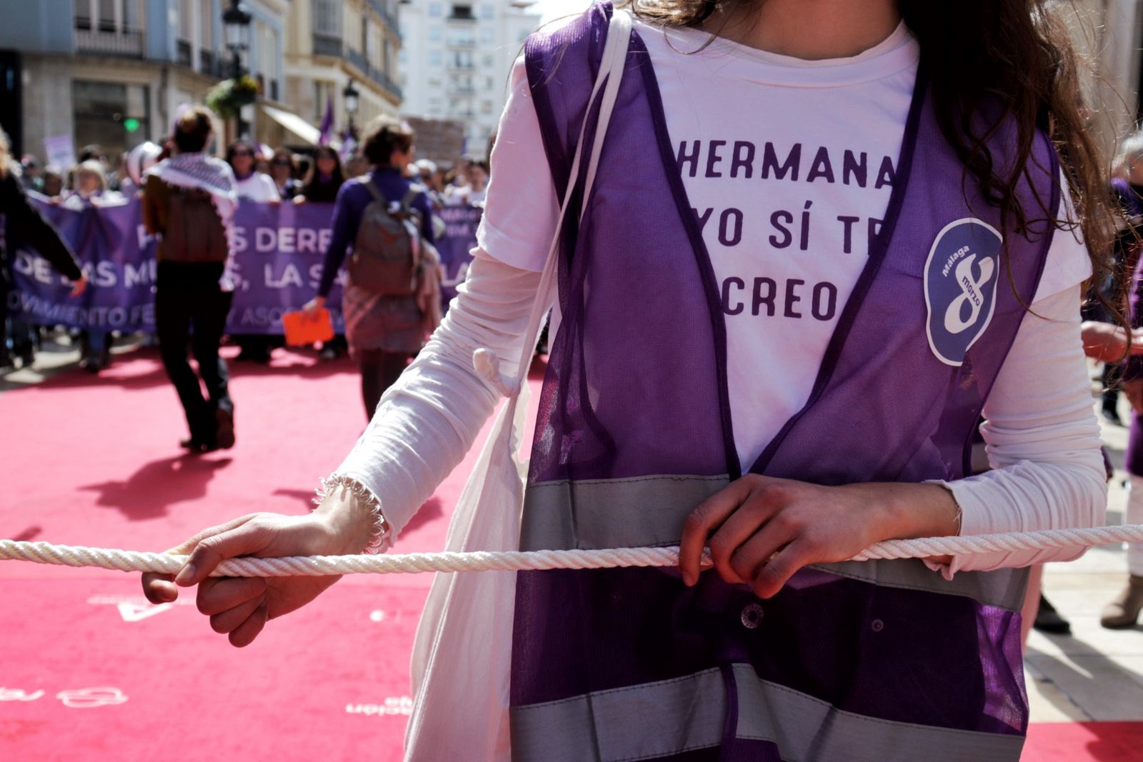 La manifestación del 8M en Málaga, en fotos