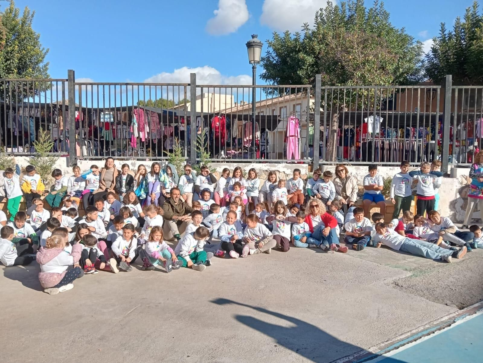 Niños participantes en la actividad en Purchena.