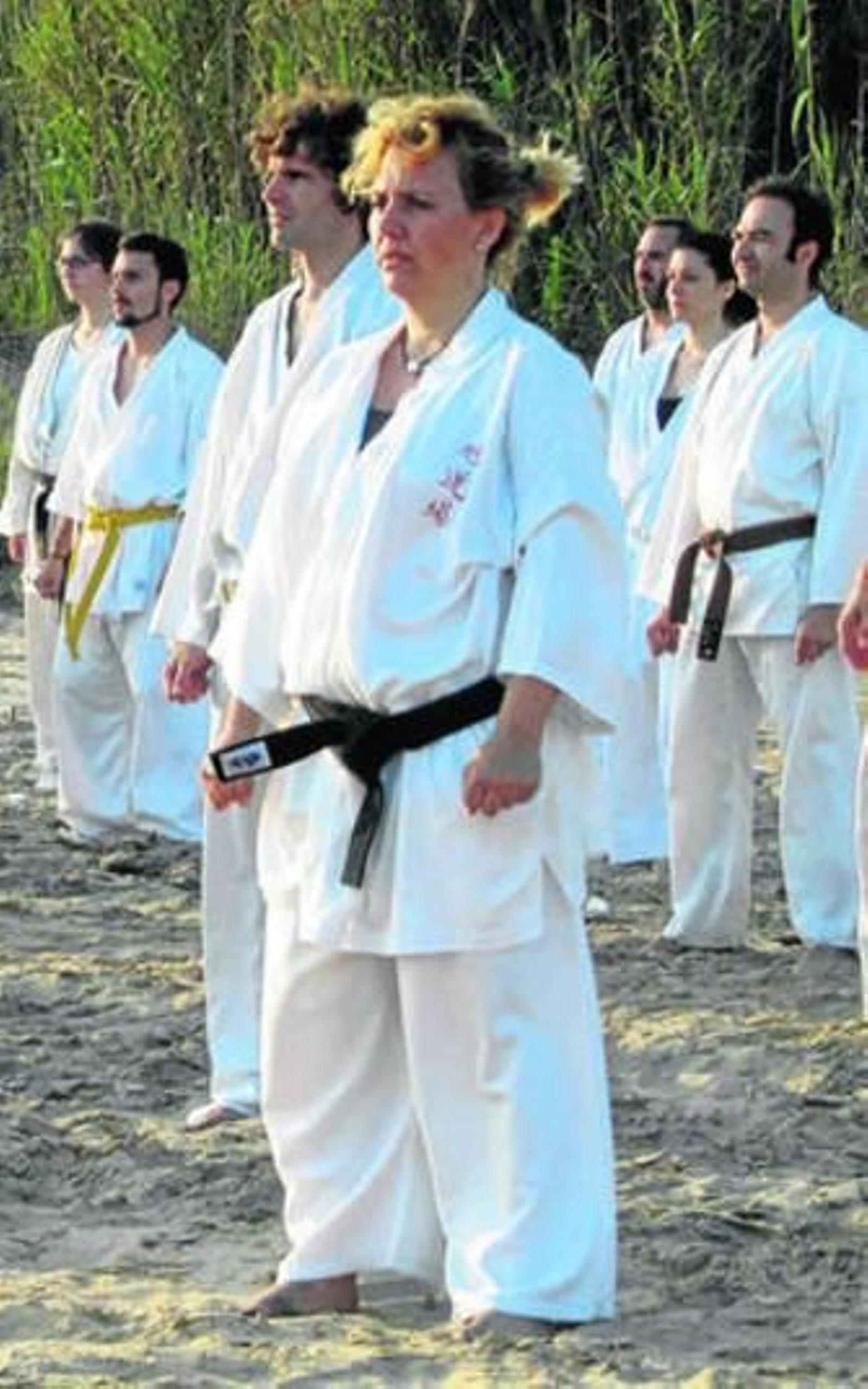 Magdalena, participando en el curso de verano del maestro Atsuo Hiruma.