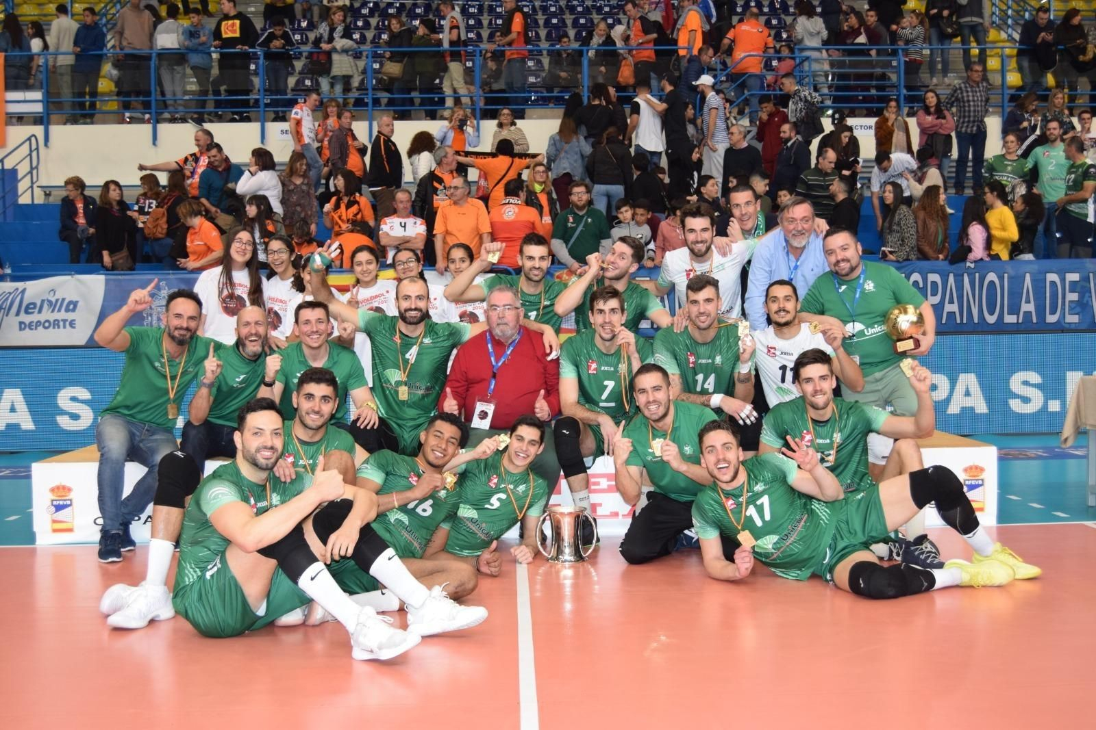Unicaja Almería festeja su undécima Copa del Rey en Melilla tras derrotar al Teruel