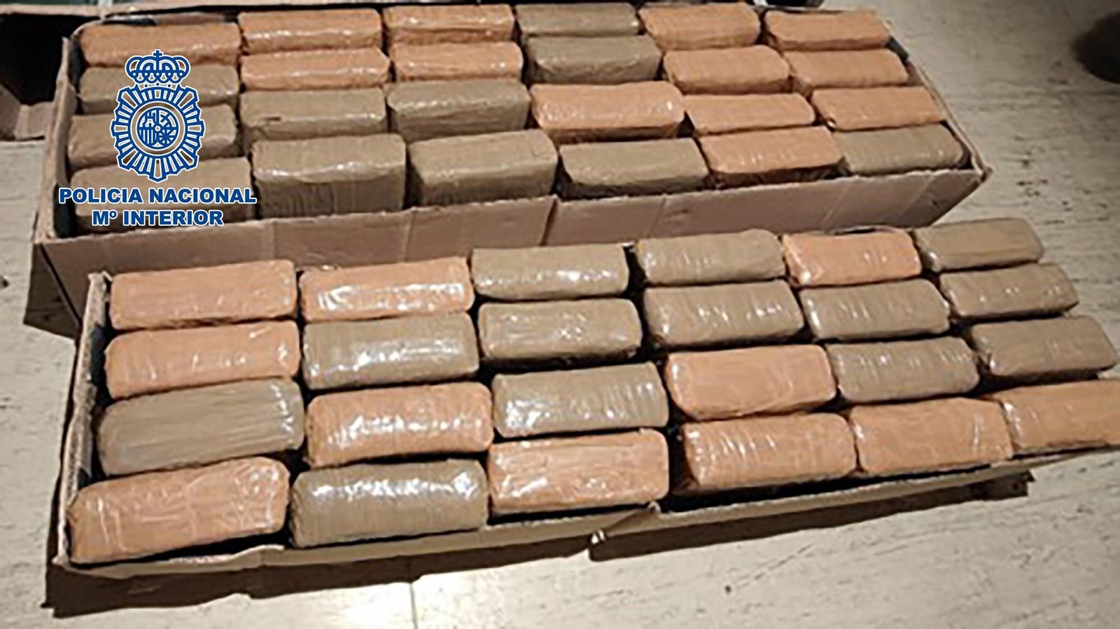 Droga intervenida a la organización supuestamente liderada por el narcotraficante