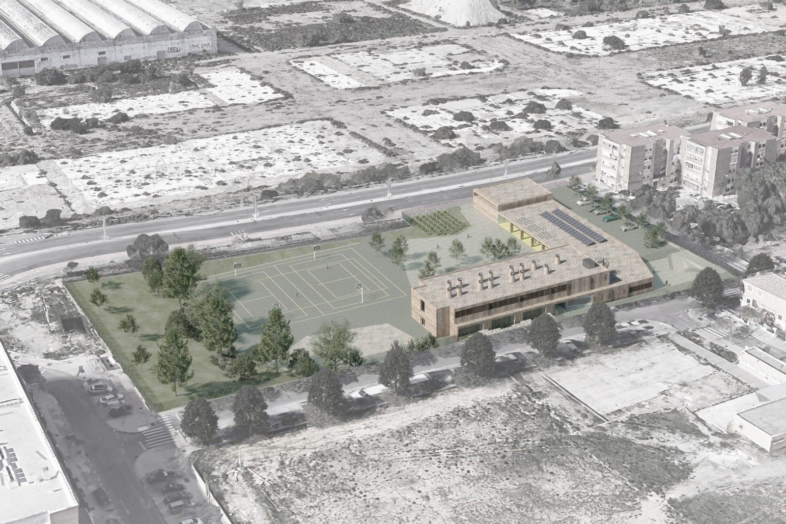 Maqueta digital del nuevo CEIP Intelhorce