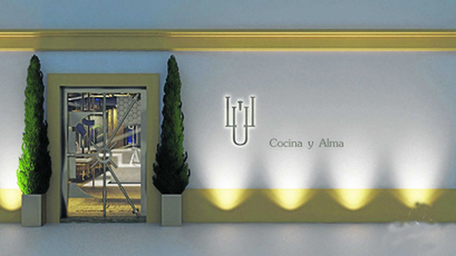 Así será la entrada de Lu Cocina y Alma, según el proyecto diseñado por Gaspar Sobrino.