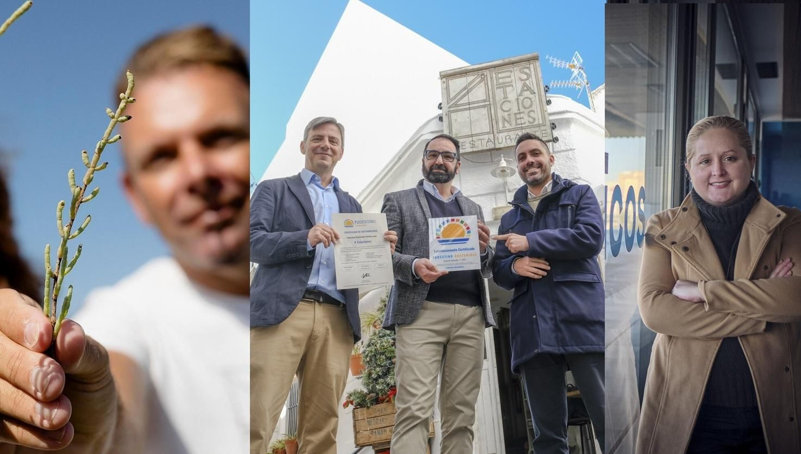 Los responsables de las tres iniciativas gaditanas seleccionadas