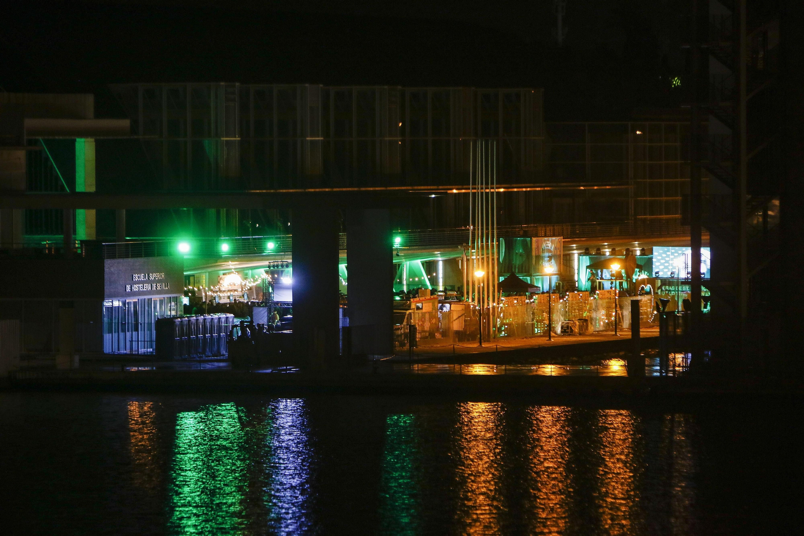 La zona del Pabellón de la Navegación en la que se celebraba el concierto.