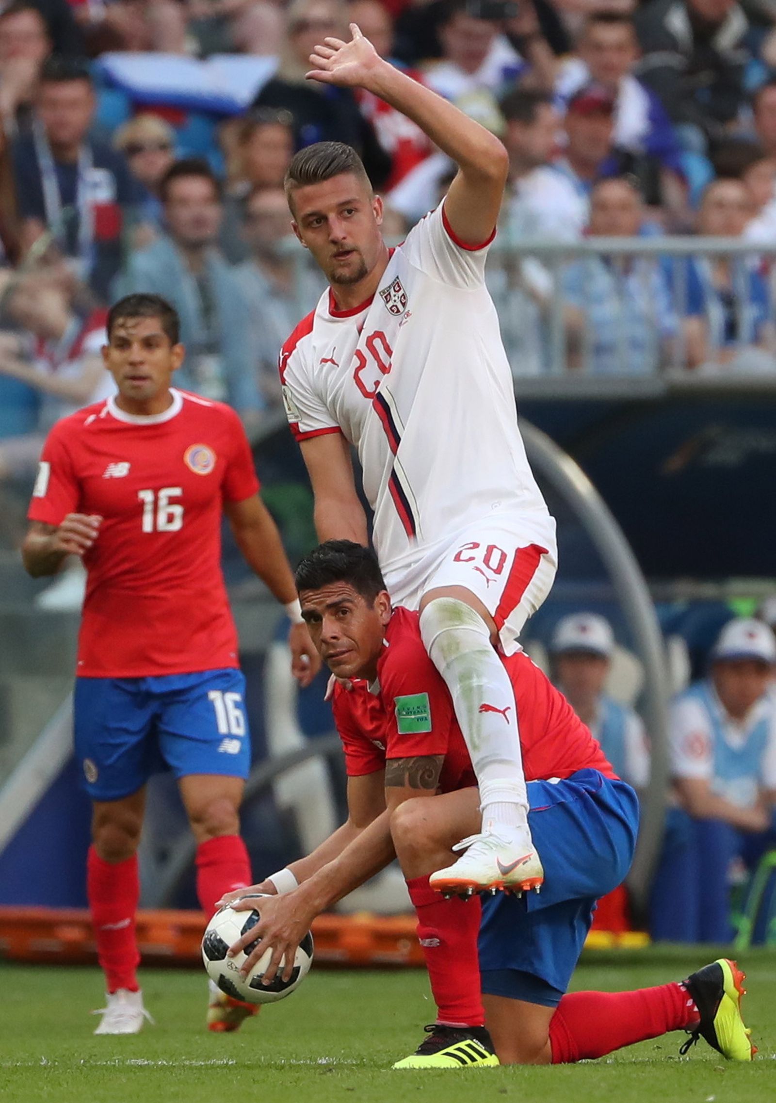 Las imágenes del Costa Rica-Serbia