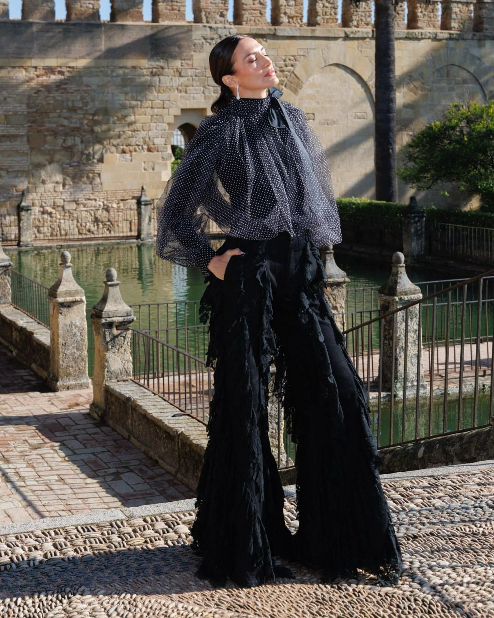 Nieves Álvarez en el Alcázar de los Reyes Cristianos de Córdoba