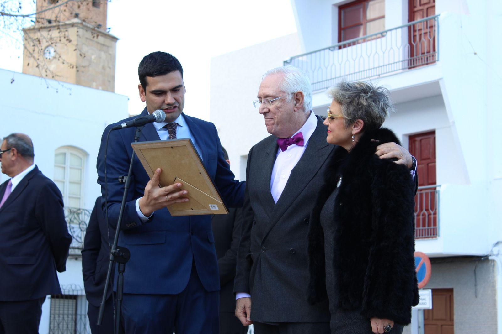Blas Carrillo en febrero de 2016 cuando recibió el título de Hijo Adoptivo de Turre.