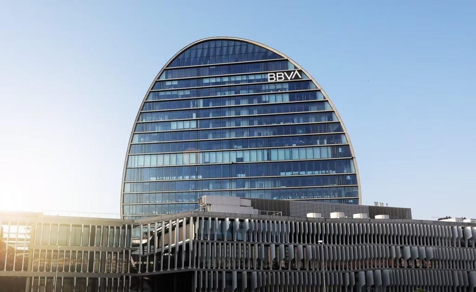 Oficina corporativa en Madrid de BBVA.