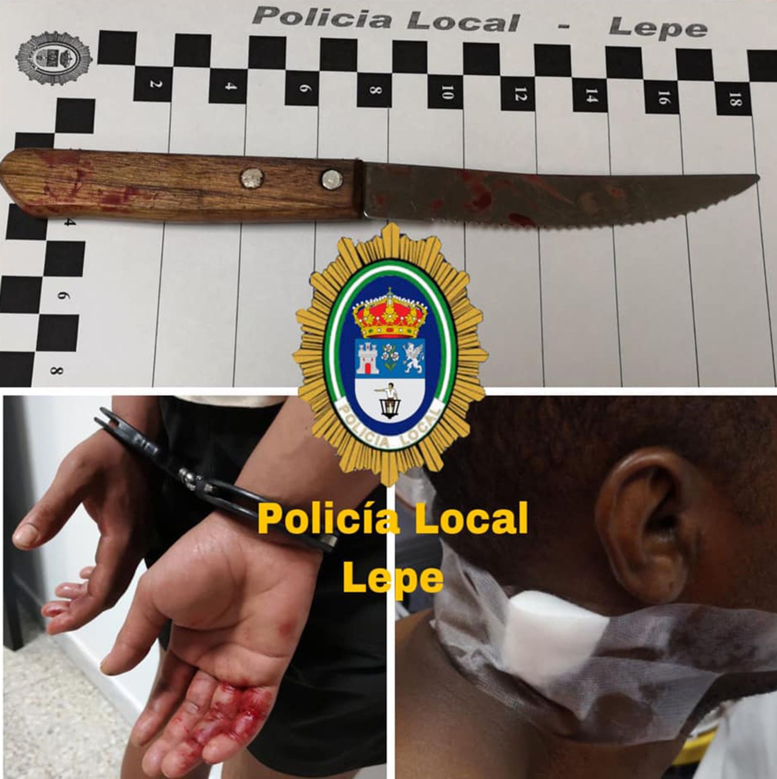 Imágenes difundidas por la Policía Local.