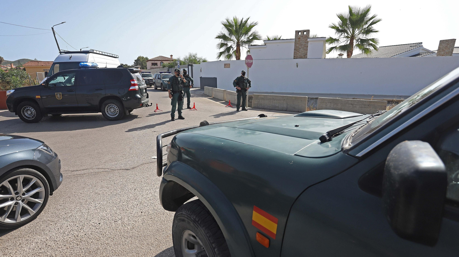 Fotos de los registros en 'Villa Narco' en La Línea