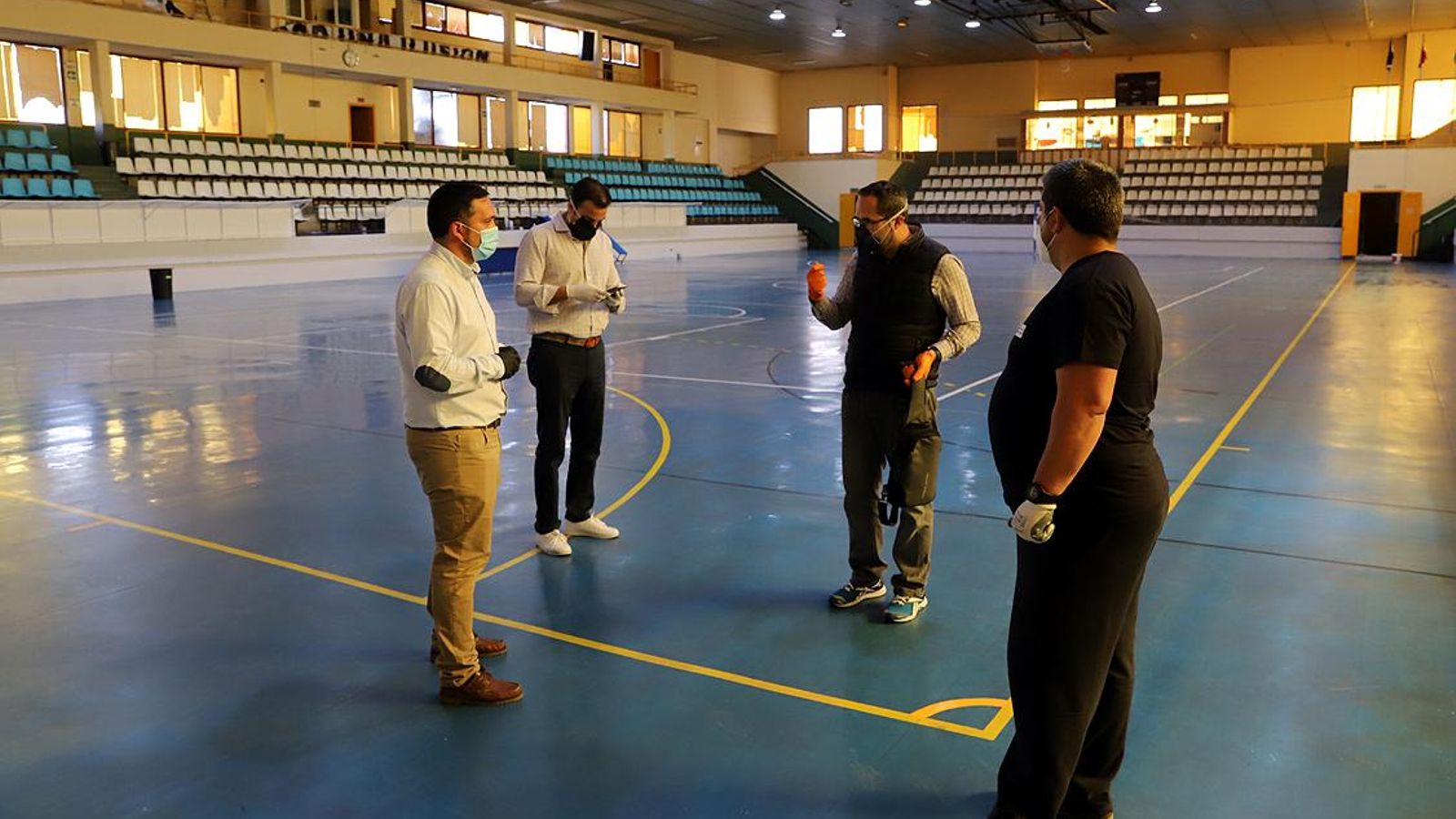 Jesús Alba, delegado de Deportes, en el Ruiz-Mateos.