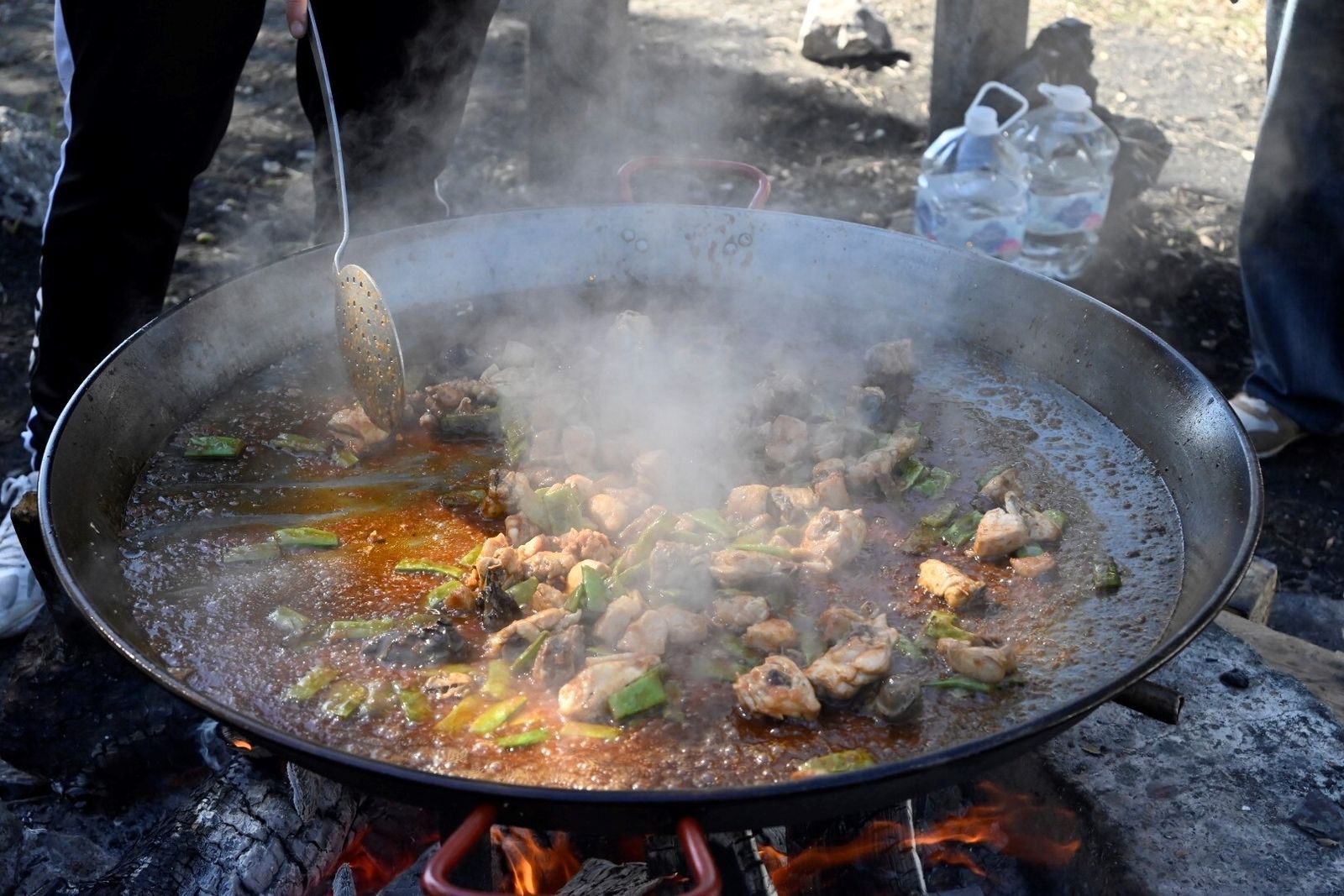Las imágenes de los peroles por San Rafael en Los Villares
