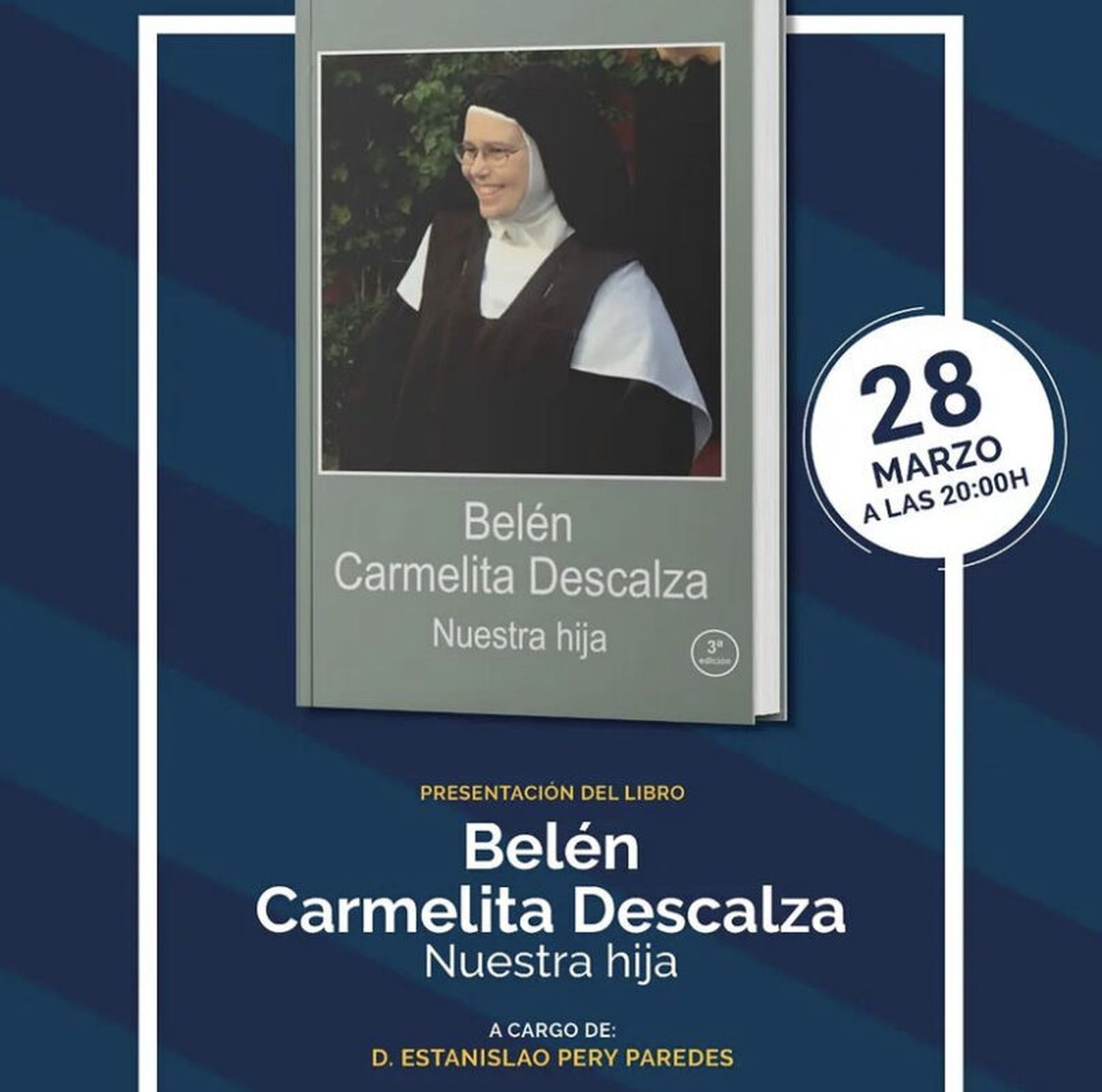 Detalle de la portada del libro 'Belén Carmelita Descalza. Nuestra hija'.