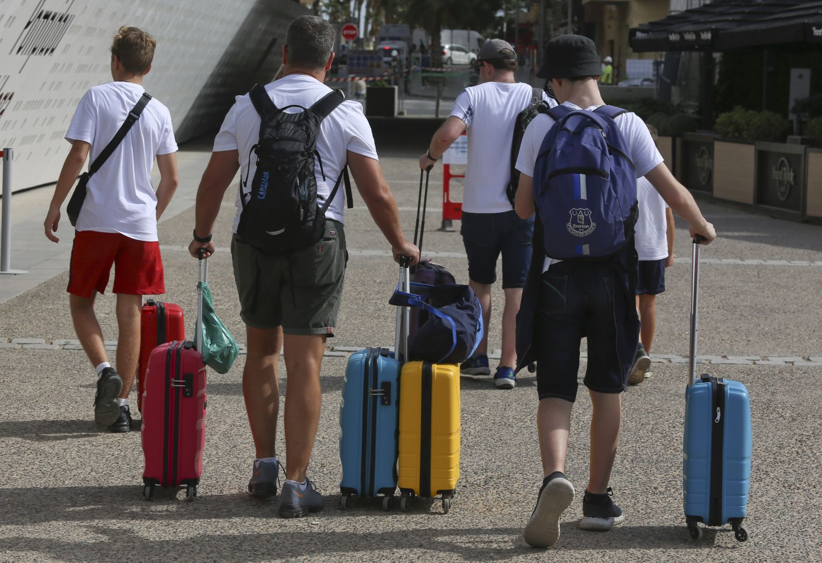 Turistas por el Centro Pompidou.