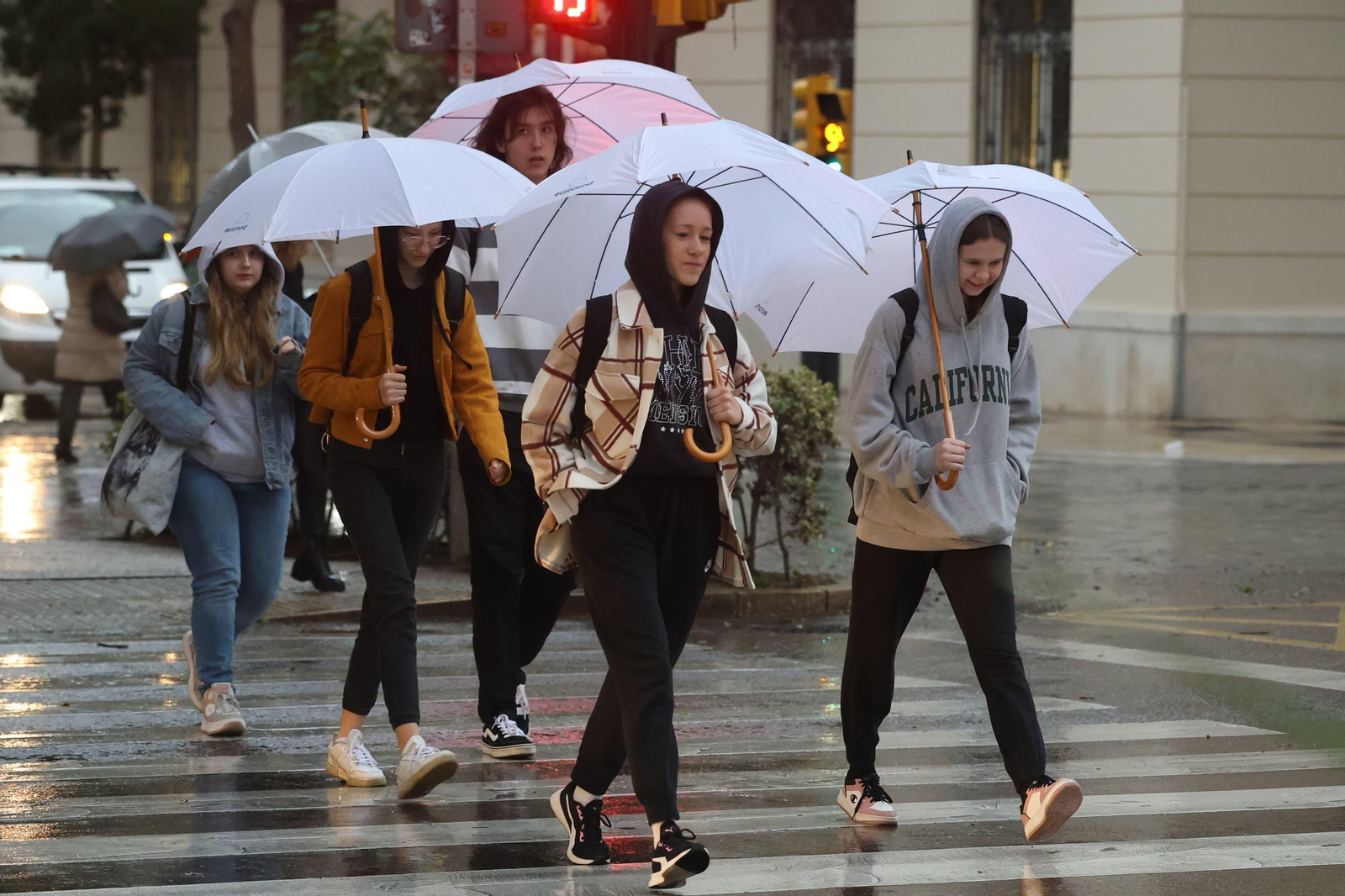 Las imágenes de la lluvia de la borrasca Karlotta en Málaga Las imágenes de la lluvia de la borrasca Karlotta en Málaga