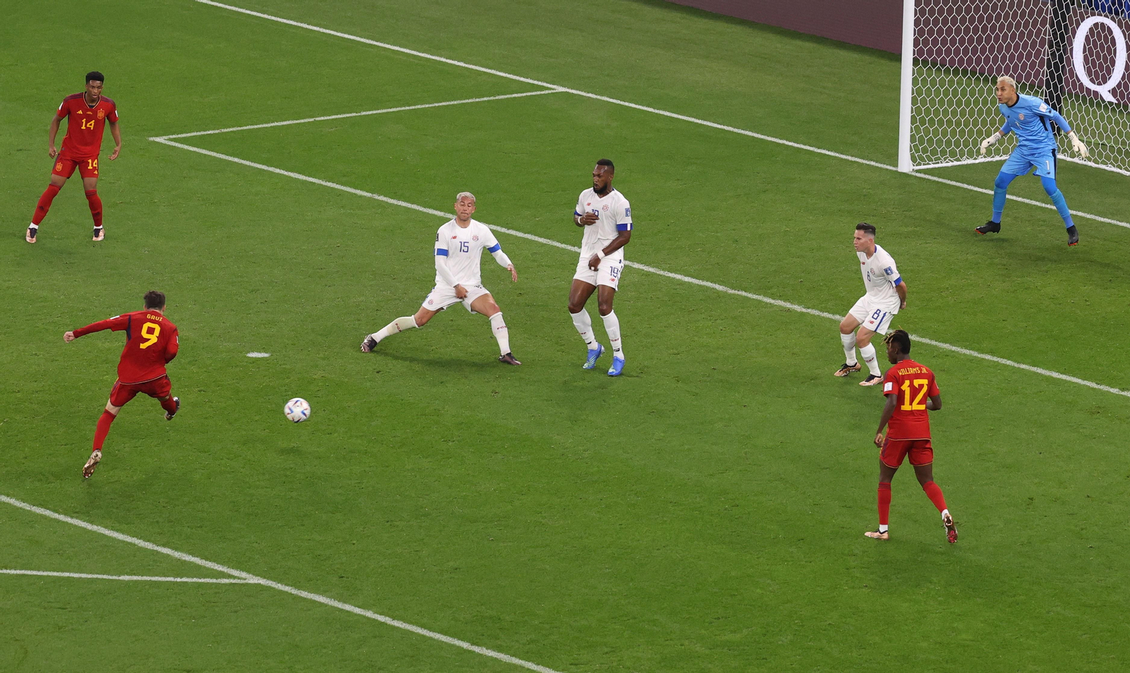 Las imágenes del España - Costa Rica en el Mundial de Qatar