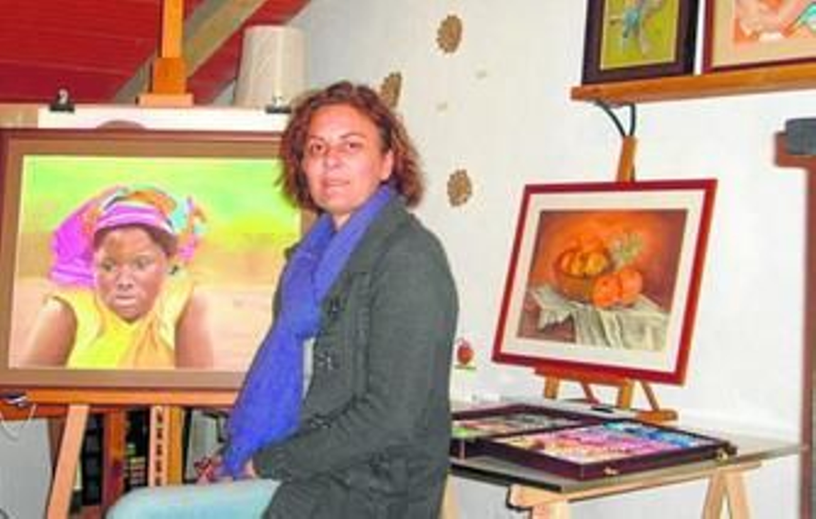 Pernia lleva a su pintura la luz de Huelva