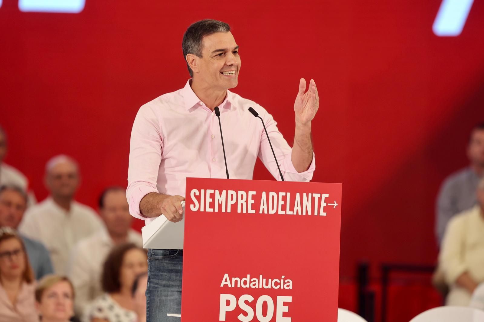 Sánchez, en el acto de este sábado en Málaga que da inicio al curso político.