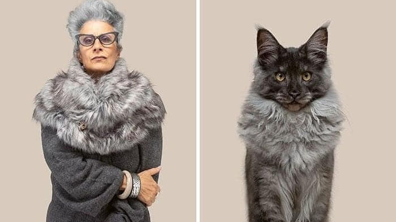 Señora y su gato