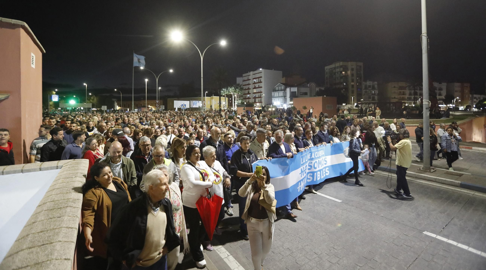 Las fotos de la manifestación en La Línea en demanda de medidas para evitar los efectos del Brexit sobre Gibraltar