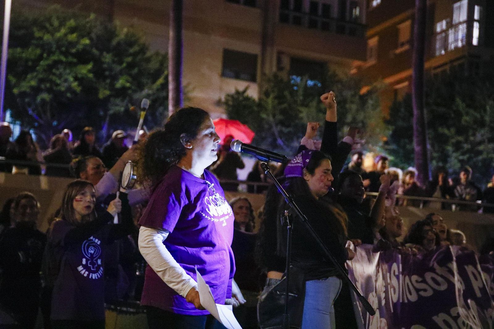 Las imágenes de la manifestación realizada por Asamblea Feminista 8M en Almería