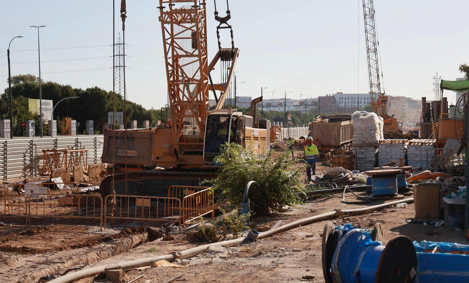 Estado actual de las obras en el subtramo 2 del Metro en la Ronda Urbana Norte