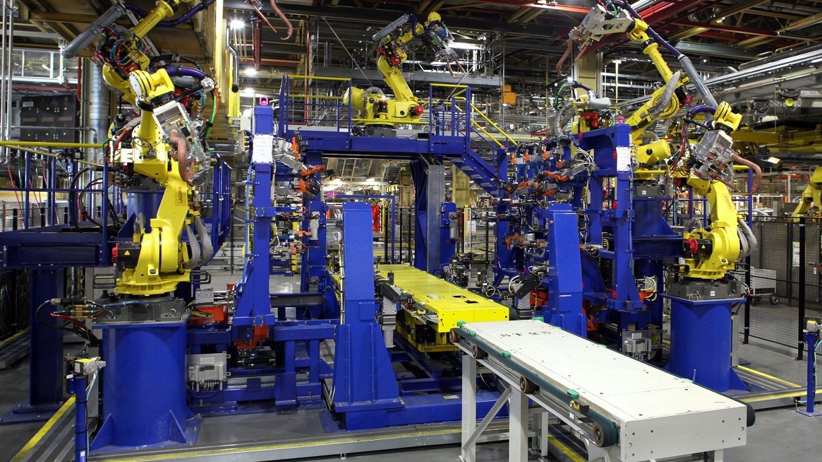 Estación de ensamblado de la carrocería.