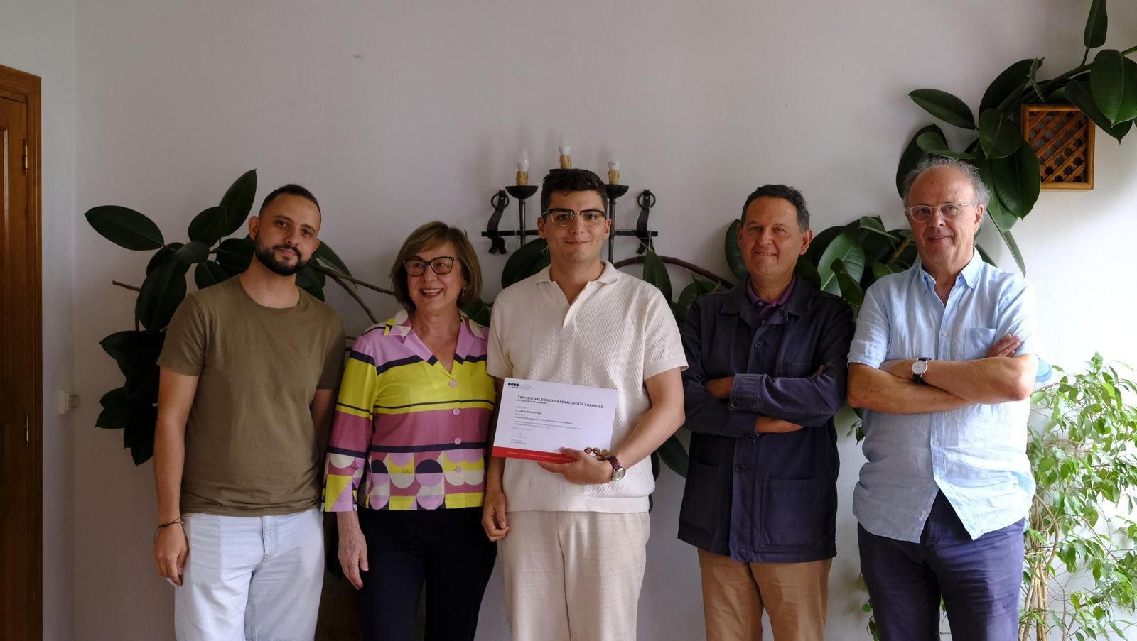 Entrega de diplomas a los alumnos del seminario de historia del Festival de Vélez Blanco